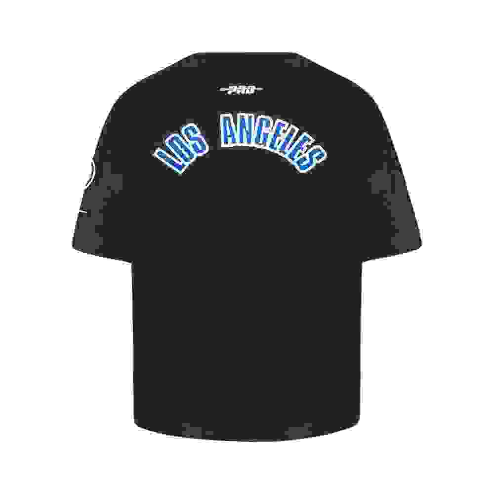 Pro Standard MLB Los Angeles Dodgers Classic Big Girls' Black Short Sleeve Boxy Top